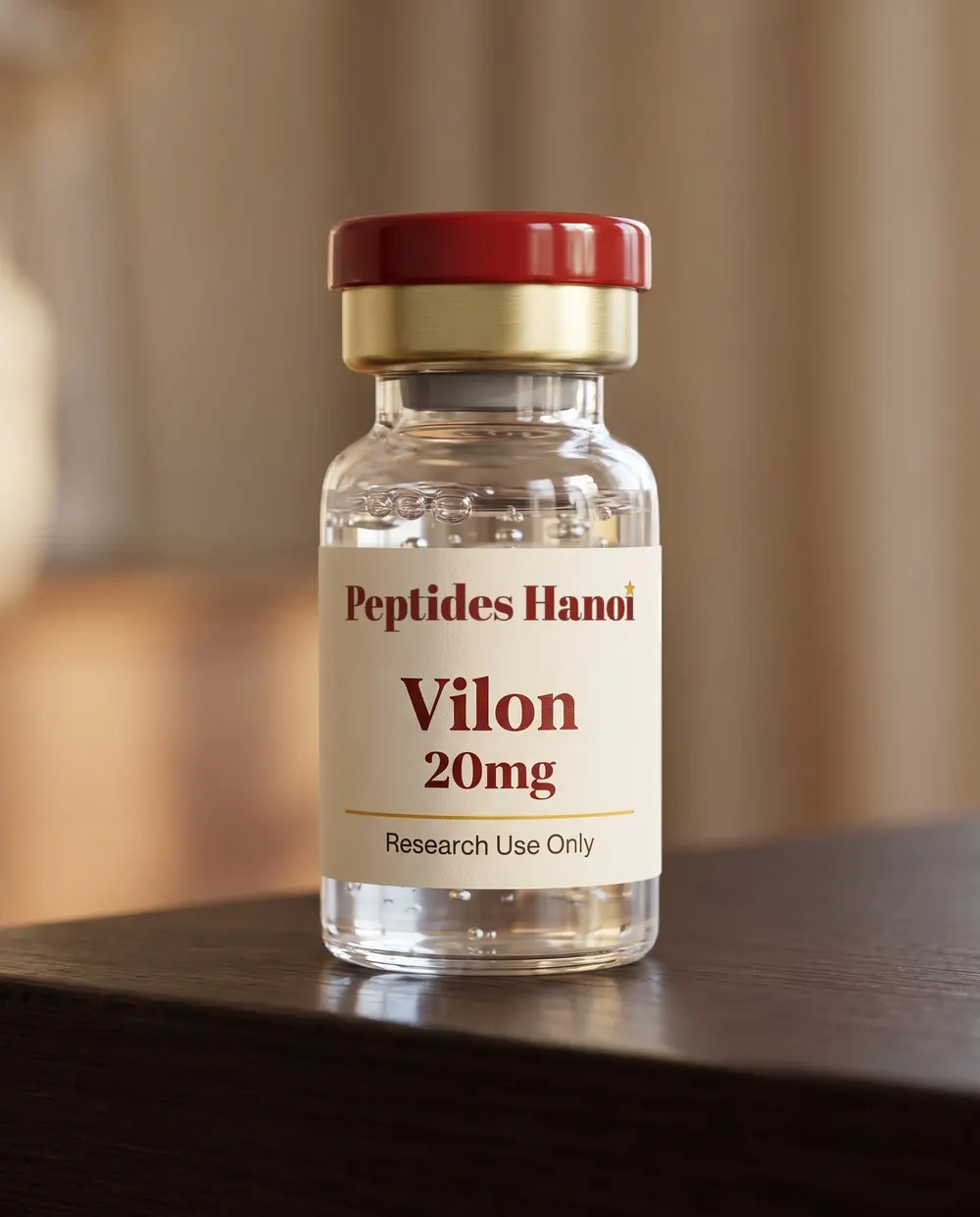 Vilon 20mg research vial, labelled Research Use Only